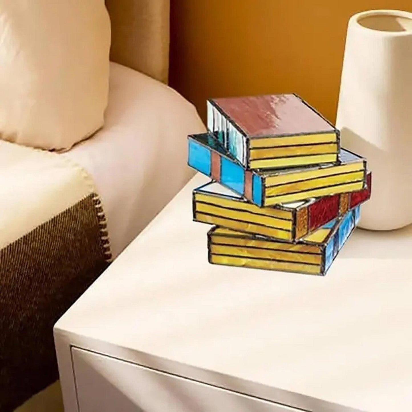 Stained Glass™ Stacked Books Lamp