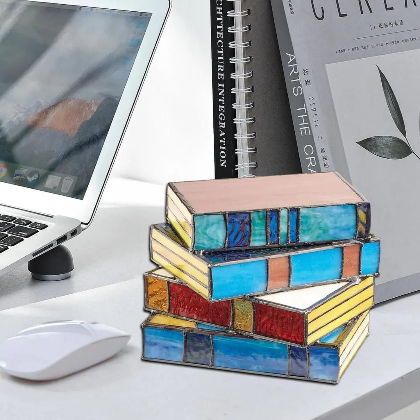 Stained Glass™ Stacked Books Lamp